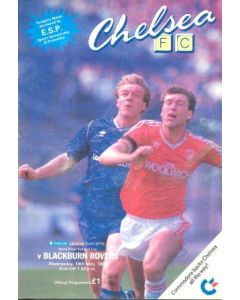 Chelsea v Blackburn Rovers official programme 18/05/1988