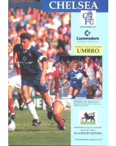 Chelsea v Blackburn Rovers official programme 26/08/1992