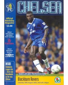 Chelsea v Blackburn Rovers official programme 30/08/2003