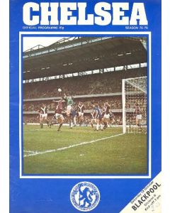 Chelsea v Blackpool official programme 18/10/1975