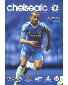 Chelsea v Blackpool official programme 19/09/2010 Premier League