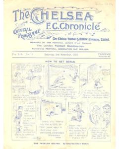 Chelsea v Bolton Wanderers official programme 03/11/1923