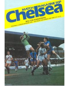 Chelsea v Bolton Wanderers official programme 18/12/1982