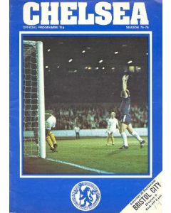 Chelsea v Bristol City official programme 20/09/1975