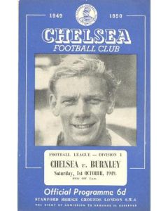 Chelsea v Burnley official programme 01/10/1949