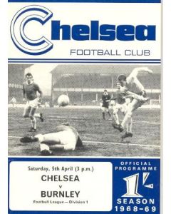 Chelsea v Burnley official programme 05/04/1969