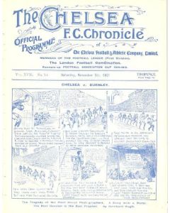 Chelsea v Sheffield United official programme 05/11/1921