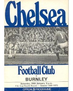 Chelsea v Burnley official programme 24/01/1970