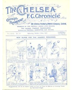 Chelsea v Burnley official programme 29/10/1921