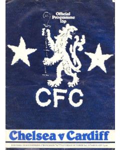 Chelsea v Cardiff official programme 02/10/1976,
