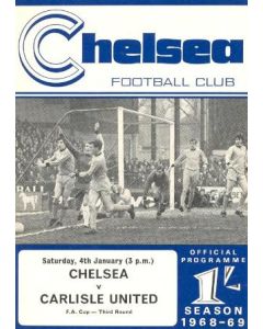 Chelsea v Carlisle official programme 04/01/1969