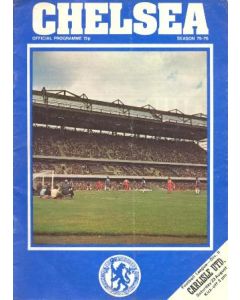 Chelsea v Carlisle United official programme 23/08/1975