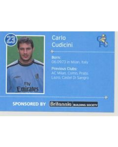 Chelsea Carlo Cudichini card of 2000-2001