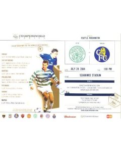 Celtic v Chelsea official passport 24/07/2004 for a match played in Seattle, Washington, USA