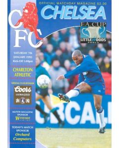 Chelsea v Charlton Athletic official programme 07/01/1995