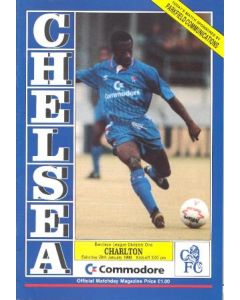 Chelsea v Charlton Athletic official programme 20/01/1990