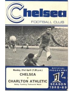 Chelsea v Charlton Athletic official programme 21/04/1969
