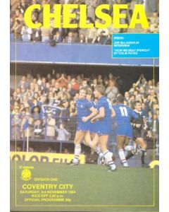Chelsea v Coventry City official programme 03/11/1984