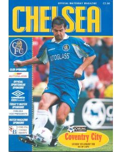 Chelsea v Coventry City official programme 10/01/1998