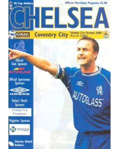 Chelsea v Coventry City official programme 21/10/2000 Premier League