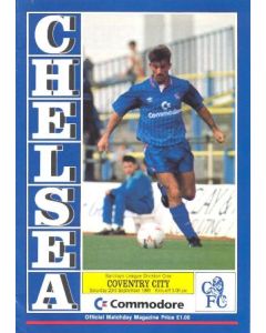 Chelsea v Coventry City official programme 23/09/1989