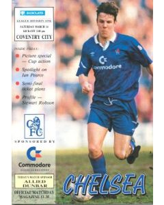 Chelsea v Coventry City official programme 14/03/1992