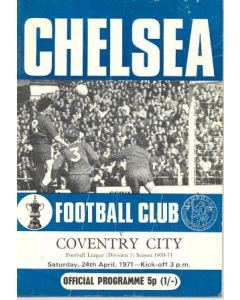 Chelsea v Coventry City official programme 24/04/1971