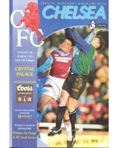 Chelsea v Crystal Palace official programme 05/03/1995