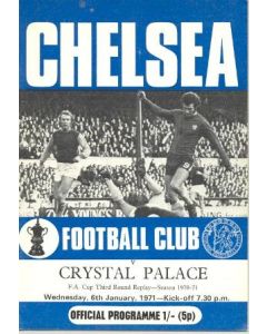 Chelsea v Crystal Palace official programme 06/01/1971