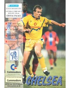 Chelsea v Crystal Palace official programme 08/02/1992