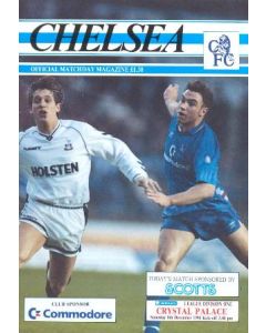 Chelsea v Crystal Palace official programme 08/12/1990 Football League