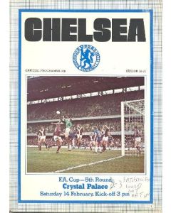 Chelsea v Crystal Palace official programme 14/02/1976