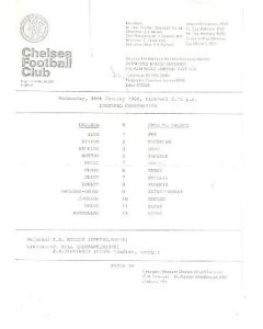 Chelsea v Crystal Palace official programme 30/01/1980