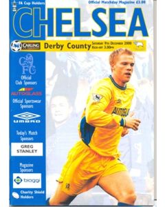 Chelsea v Derby County official programme 09/12/2000 Premier League