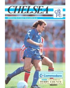 Chelsea v Derby County official programme 25/08/1990