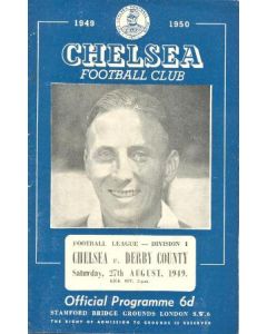 Chelsea v Derby Couty official programme 27/08/1949