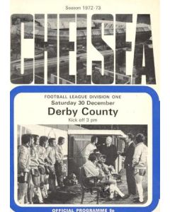 Chelsea v Derby County official programme 30/12/1972
