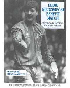 The Champions ofChelsea 83-84 vChelsea 88-89 official programme 16/05/1989 Eddie Niedzwiecki benefit match