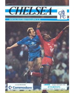 Chelsea v Everton official programme 01/01/1991