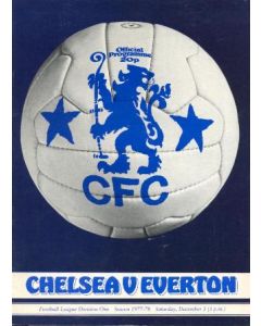 Chelsea v Everton official programme 03/12/1977