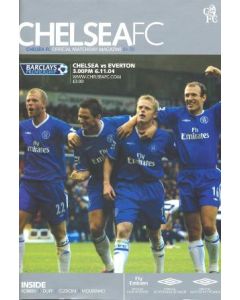 Chelsea v Everton official programme 06/11/2004