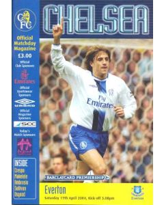 Chelsea v Everton official programme 17/04/2004