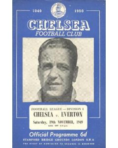 Chelsea v Everton official programme 19/11/1949