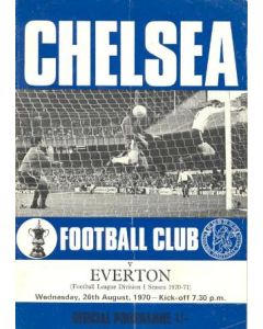 Chelsea v Everton official programme 26/08/1970