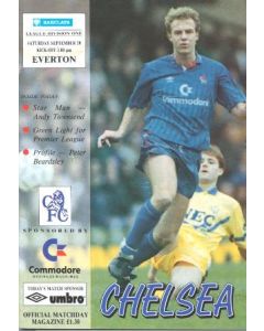 Chelsea v Everton official programme 28/09/1991
