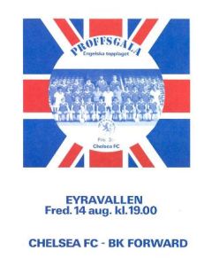 Forward vChelsea official programme 14/08/1981