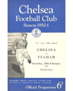 Chelsea v Fulham official programme 10/02/1951