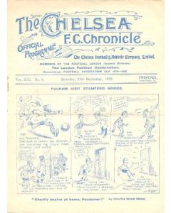 Chelsea v Fulham official programme 26/09/1925