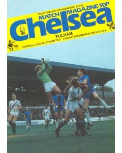Chelsea v Fulham official programme 28/12/1982