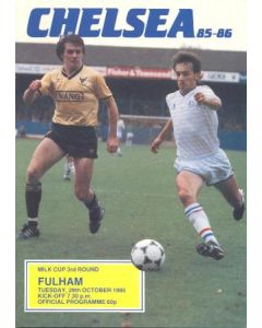 Chelsea v Fulham official programme 29/10/1985